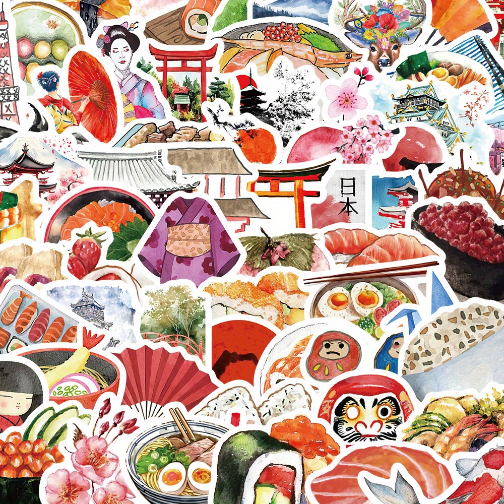 64pcs Watercolor Japan Travel  - đánh giá và giá Cycling Gear Japan