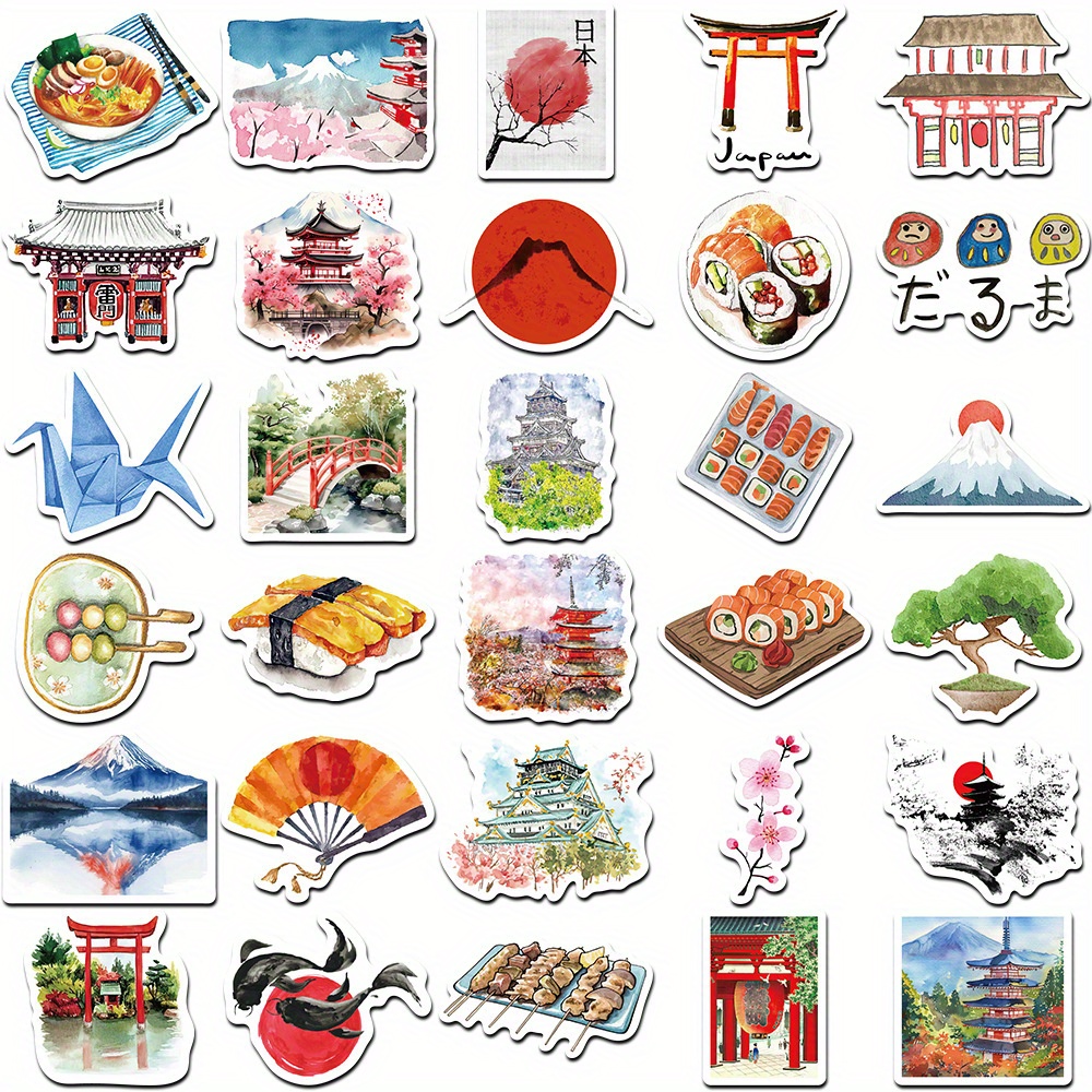 64pcs Watercolor Japan Travel  - đánh giá và giá Cycling Gear Japan