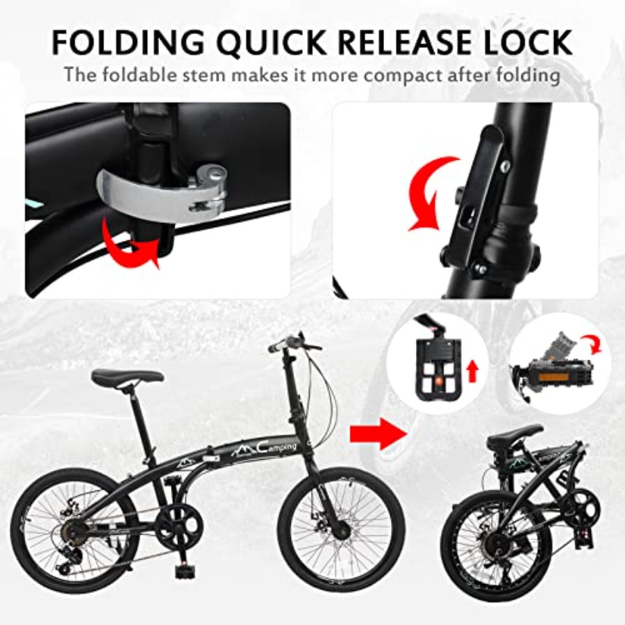 20 Inch Folding Bike 7 Speed F - đánh giá và giá Carbon Bike Frame
